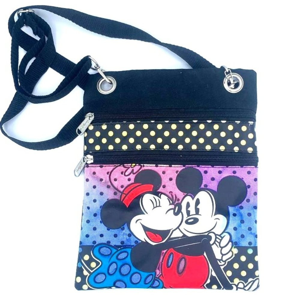 Disney Vintage Hipster Minnie/Mickey Crossbody Bag Retired